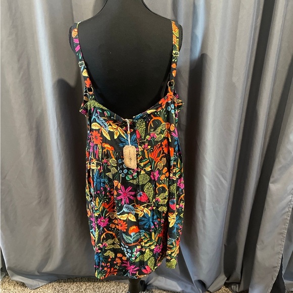 natural life NWT Patti mini dress in neon floral print size XL - Picture 4 of 5